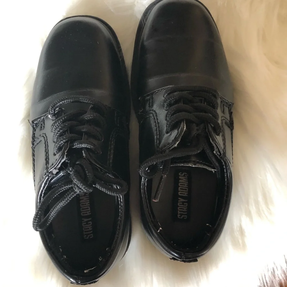 Stacy Adams Kids Black dress Shoes size 8M